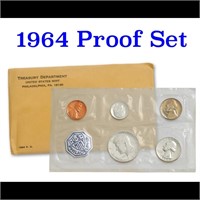 1964 United States Mint Proof Set In Original Evel