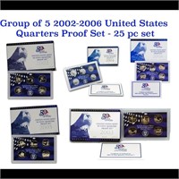 Group of 5 2002-2006 United States Quarters Proof