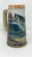 Large Mouth Bass Angler Stein Beer Stein