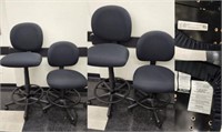 2 STEELCASE ROLLIN DRAFTING CHAIRS