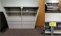 2 STEELCASE  LATERAL FILE/BOOKCASE