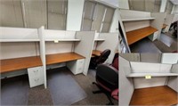 4 SECTION OFFICE CUBICLE