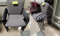 4 GREY STEELCASE RECEPTION CHAIRS