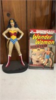 Wonder Woman Statue and Book