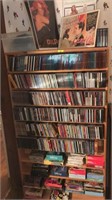 Large Quantity DVD’s, Movie Prints, Shelf.