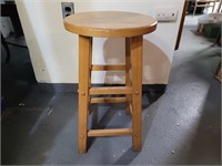 Wooden stool. 24in seat