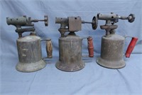 Lot of 3 Vintage Torches