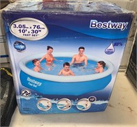 NEW 10 FT X 30 INCH SWIMMING POOL, FAST SET