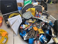 LARGE LOT OF TOOLS AND MISCELLANEOUS ITEMS
