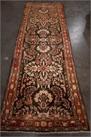 Hamedan Hand Woven Runner Rug 3.9 x 10.7 ft