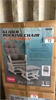 Unused Glider Rocking Chair + Ottoman