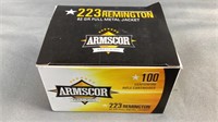 100 Rnds Armscor .223 Remington ammo