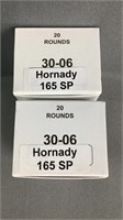 (2x) 20rnds Reloaded Hornady tip 30-06 SP