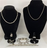 Necklaces Rings Earrings & Pendants