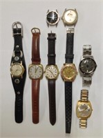 Collection of Men's Watches; most are automatic