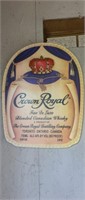 Crown Royal fiberboard advertisement sign