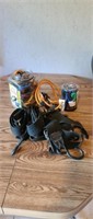 Large assortment bungee cords and four ratchet