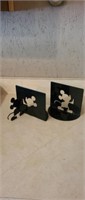 Pair of metal Mickey Mouse bookends