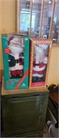 2 holiday Christmas 16 in Santa Claus figures