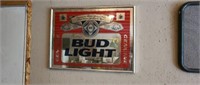 Vintage Bud Light beer mirror