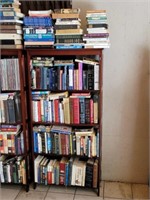 Modern Cherry fiberboard bookshelf and books, #2,