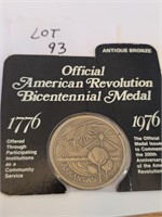 Arkansas Bronze Bicentennial Medal Coin 1976