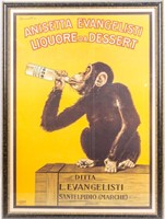 Art 1925 Anisetta Evangelist Liquore Poster