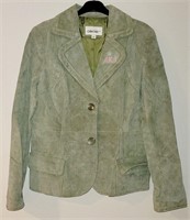 Alpha Kappa Alpha - Green Suede Leather Jacket