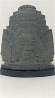 Carved Buddha Stone Obelisk Statue Decor