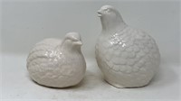 1970s Ceramic Partridge Quails
