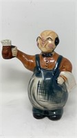 1950s Ceramic Bartender Decanter Barman