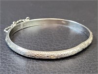 Sterling Bracelet with Safety Chain