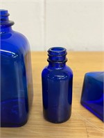 Cobalt blue bottle lot