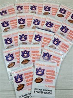 20 Unopened 1989 Collegiate Auburn Football Cards