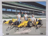 1988 Indy 500 Penske Picture (4 Signatures)