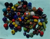 1 Lb Handmade Glass Beads Assorted Sizes