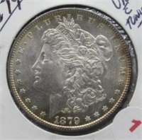 1879 Morgan Silver Dollar. UNC & Toning.