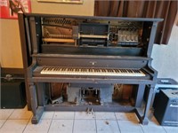 Antique 1900's Huntington player piano, function