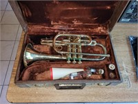 Vintage Solds Ambassador trumpet & case,