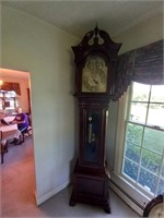 JEC CALDWELL CO TALL CASE GRANDFATHERS CLOCK