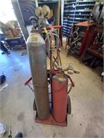 ACETYLENE TORCH AND TANKS