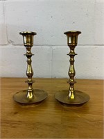 Maleck vintage brass candlesticks