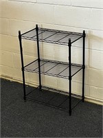 3 shelf metal rack