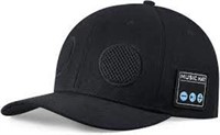 Black Snap-back Music Hat