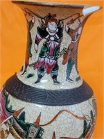 J - 13.5" ANTIQUE CHINESE NANKING VASE (AS IS)