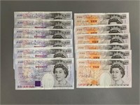 Bank of England 180 Pounds Bank Notes