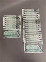 (8) 1967 Centennial (19) 1954 $1 Notes