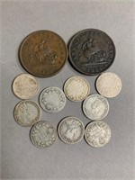 1852-54 Bank/Upper Canada and Silver Dimes