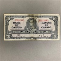 1937 Bank of Canada $10 Note