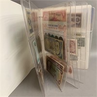 Very Large Binder of Foreign Bank Notes